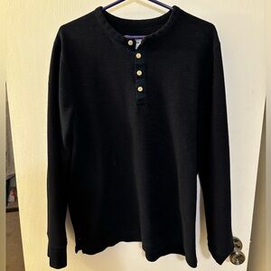 Goodfellow Navy Blue Thermal Henley